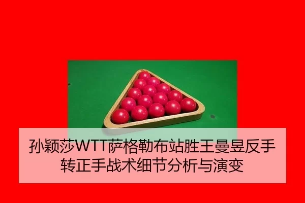 孙颖莎WTT萨格勒布站胜王曼昱反手转正手战术细节分析与演变